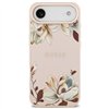 Guess Case Magsafe Grained PU Case With Printed Flower Pattern For iPhone 17 Air Pink