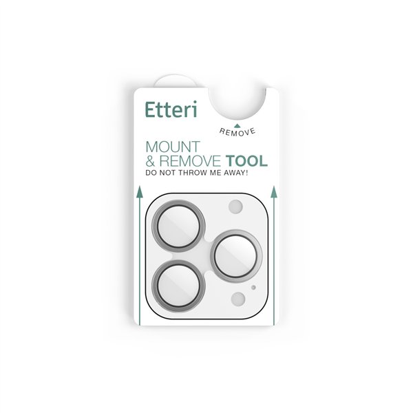 Etteri camera lens protector for iPhone 17 Pro / 17 Pro Max grey