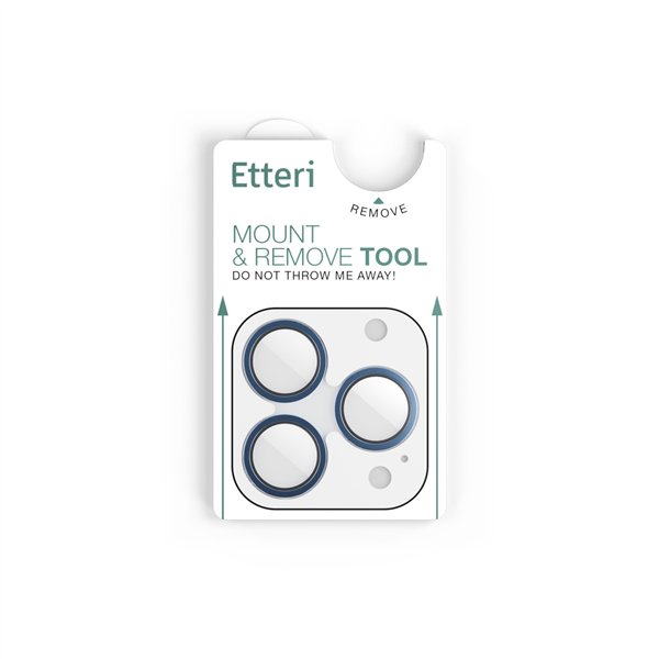 Etteri camera lens protector for iPhone 17 Pro / 17 Pro Max blue