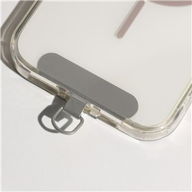 Phone insert metallic silver