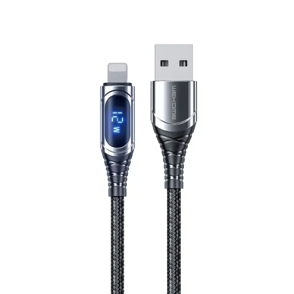 WEKOME WDC-166 Sakin Series - USB-A to Lightning 6A Fast Charging 1m Connecting Cable (Tarnish)