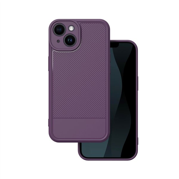 Simple Carbon case for iPhone 14 6,1" purple