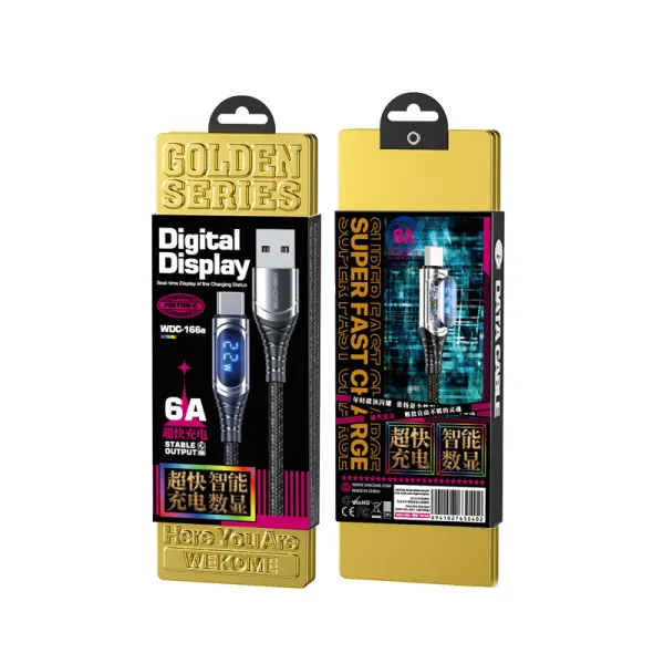 WEKOME WDC-166 Sakin Series - USB-A to Lightning 6A Fast Charging 1m Connecting Cable (Tarnish)