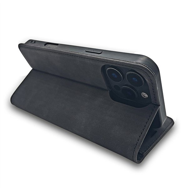 Smart Suede case for iPhone 14 6,1&quot black