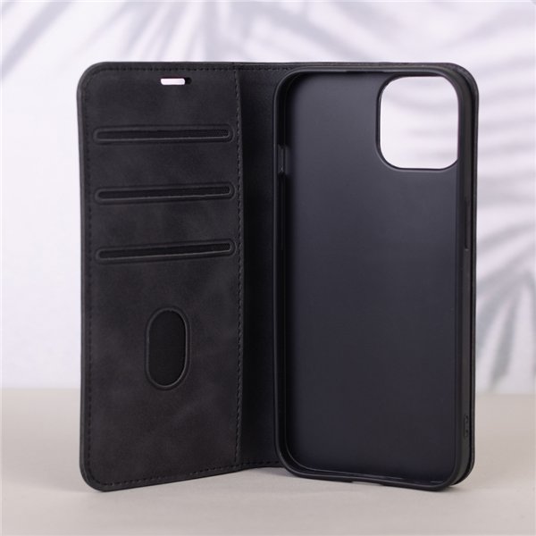 Smart Suede case for iPhone 15 6,1&quot black