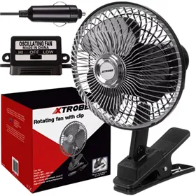 Xtrobb 23194 rotācijas ventilators ar klipsi