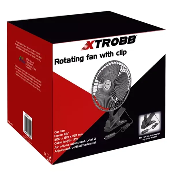 Xtrobb 23194 pöördventilaator klambriga