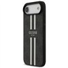 Guess 4G Printed Stripes MagSafe case for iPhone 17 Air black