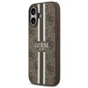 Guess 4G Printed Stripes MagSafe case for iPhone 17 brown