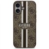 Guess 4G Printed Stripes MagSafe case for iPhone 17 brown