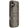Guess 4G Printed Stripes MagSafe case for iPhone 17 brown