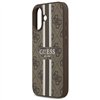 Guess 4G Printed Stripes MagSafe case for iPhone 17 brown