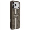 Guess 4G Printed Stripes MagSafe case for iPhone 17 Pro Max brown