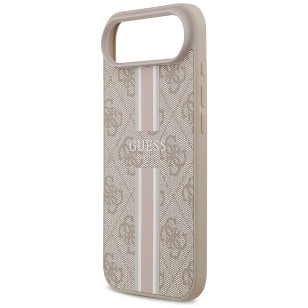 Guess 4G Printed Stripes MagSafe case for iPhone 17 Air pink
