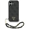 Guess 4G Strap Triangle Logo MagSafe case for iPhone 17 black