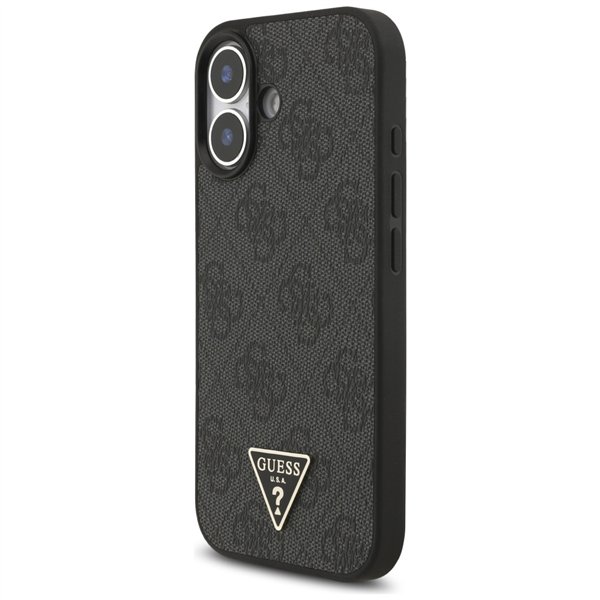 Guess 4G Strap Triangle Logo MagSafe case for iPhone 17 black