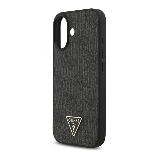 Guess 4G Strap Triangle Logo MagSafe case for iPhone 17 black