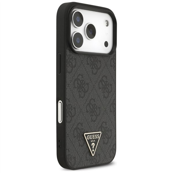 Guess 4G Strap Triangle Logo MagSafe case for iPhone 17 Pro black