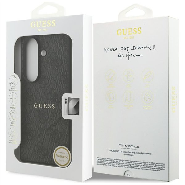 Guess 4G Classic MagSafe case for Samsung Galaxy Z Fold7 czarny