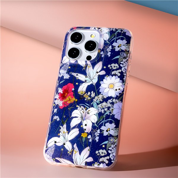 Glow Glam case for iPhone 14 6,1&quot blue