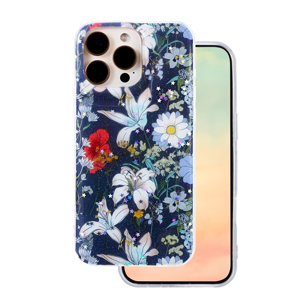 Glow Glam case for iPhone 16 Pro 6,3&quot blue