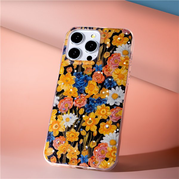 Glow Glam case for iPhone 15 Pro 6,1&quot orange