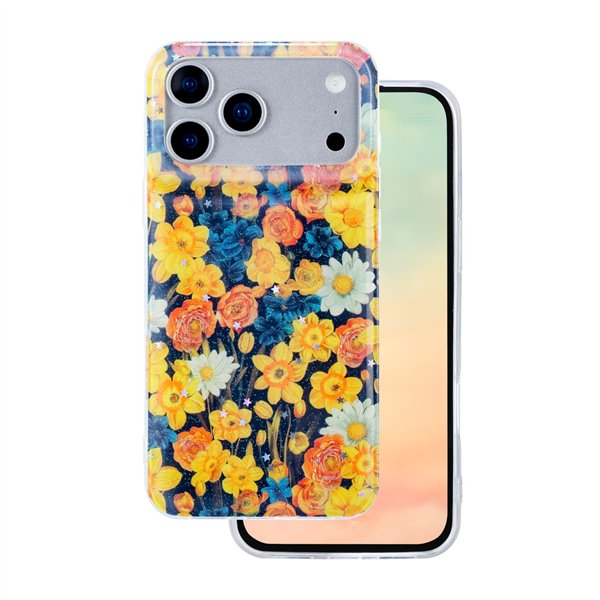 Glow Glam case for iPhone 17 Pro 6,3" orange