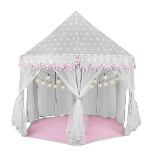 Children's tent gray and pink Kruzzel 23476