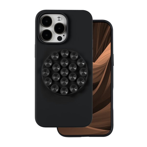 Silicone Stick case for iPhone 15 Pro 6,1&quot black