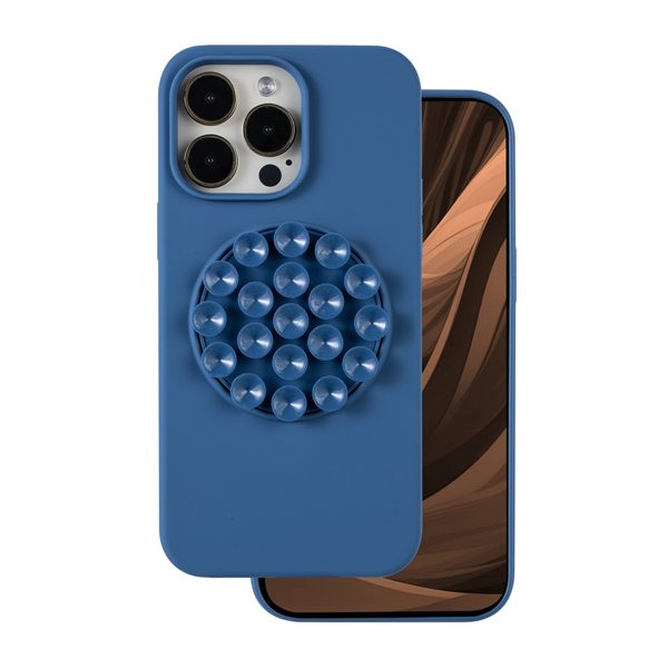 Silicone Stick case for iPhone 15 Pro 6,1&quot blue