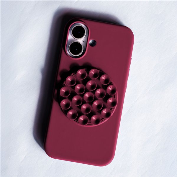 Silicone Stick case for iPhone 16 6,1&quot maroon
