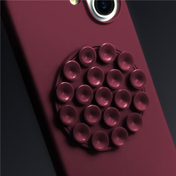 Silicone Stick case for iPhone 16 6,1&quot maroon