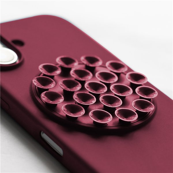 Silicone Stick case for iPhone 17 Pro Max 6,9&quot maroon