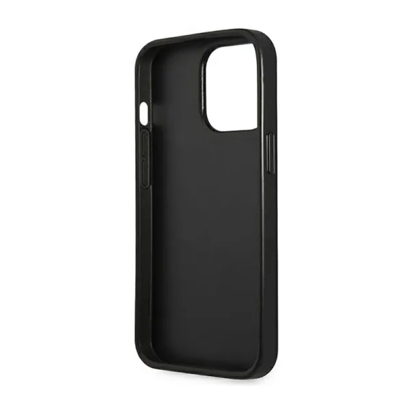 Guess Saffiano Triangle Logo Case - Case for iPhone 14 Pro (Silver)