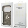 Guess case for iPhone 17 Pro HC 4G PU W/ BIG 4G CLASSIC LOGO GD brown