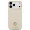 Guess Grained Strass Logo MagSafe case for iPhone 17 Pro Max beige