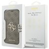 Guess Book 4G Metal Logo case for iPhone 17 Pro brown