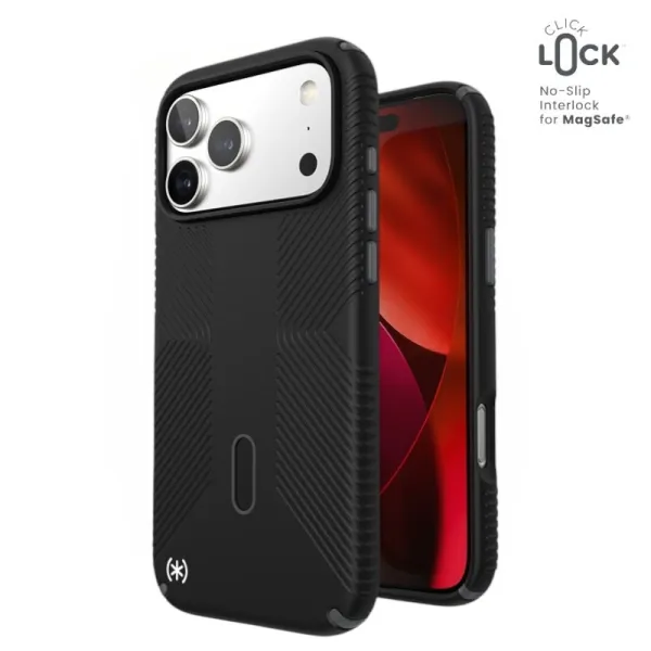 Speck Presidio2 Grip ClickLock & MagSafe Case for iPhone 17 Pro Max (Black / Gray / White)