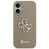 Guess Silicone Big 4G Script case for iPhone 17 brown