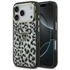Guess Leopard Glitter MagSafe case for iPhone 17 Pro Max black