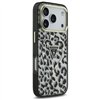 Guess Leopard Glitter MagSafe case for iPhone 17 Pro Max black