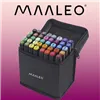 Kahepoolsed markerid/pliiatsid - 40 tk. MAALEO 24102