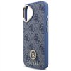 Guess 4G Strass Logo & Big Strap Metal Buttons MagSafe case for iPhone 17 blue