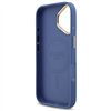 Guess 4G Strass Logo & Big Strap Metal Buttons MagSafe case for iPhone 17 blue