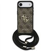 Guess 4G Big Logo Cord Stap Crossbody case for iPhone Air brown