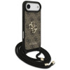 Guess 4G Big Logo Cord Stap Crossbody case for iPhone Air brown
