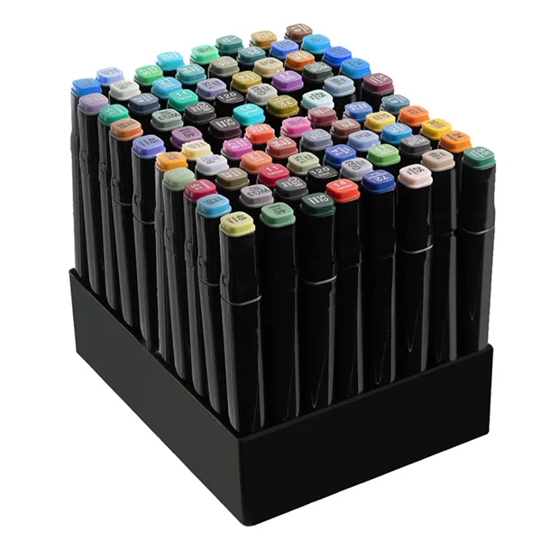 Double-sided markers/pens - 80 pcs. MAALEO 24103