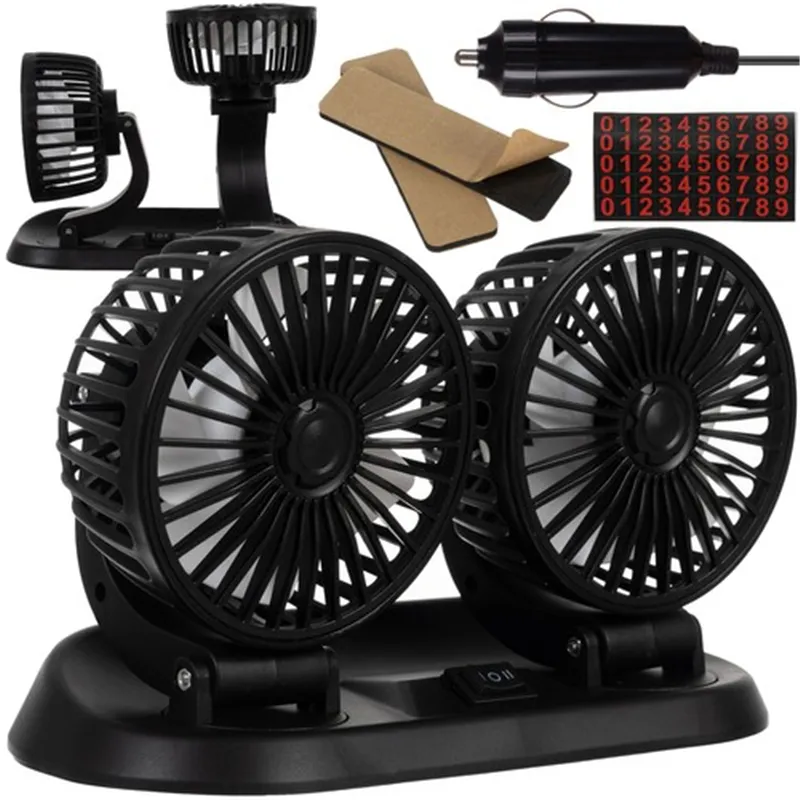 Car fan 12V double Xtrobb 23222