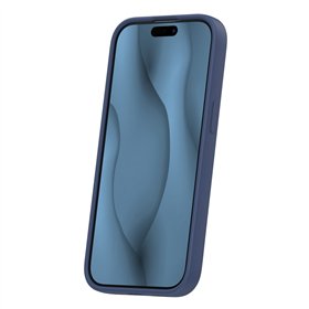 Silicone Thin Mag case for iPhone 15 6,1&quot dark blue