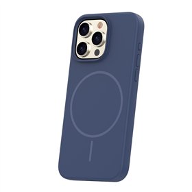 Silicone Thin Mag case for iPhone 15 Pro Max 6,7&quot dark blue